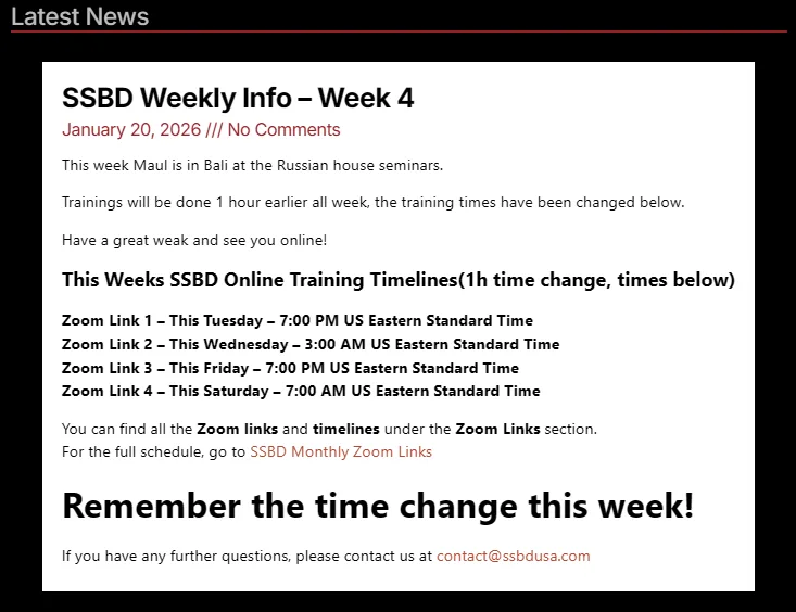 Weekly info
